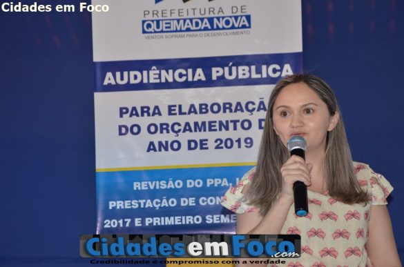 Secretária Municipal de Saúde de Queimada Nova - Maria Nazaré Coelho de Carvalho