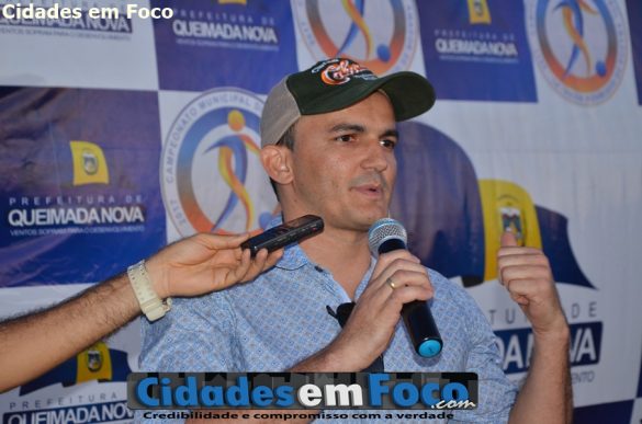 O secretário de Cultura e Esportes, Cassiano Dias - Queimada Nova!
